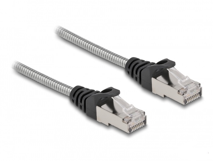 Delock RJ45 Netzwerkkabel Cat.6A S/FTP 2 m Schwarz