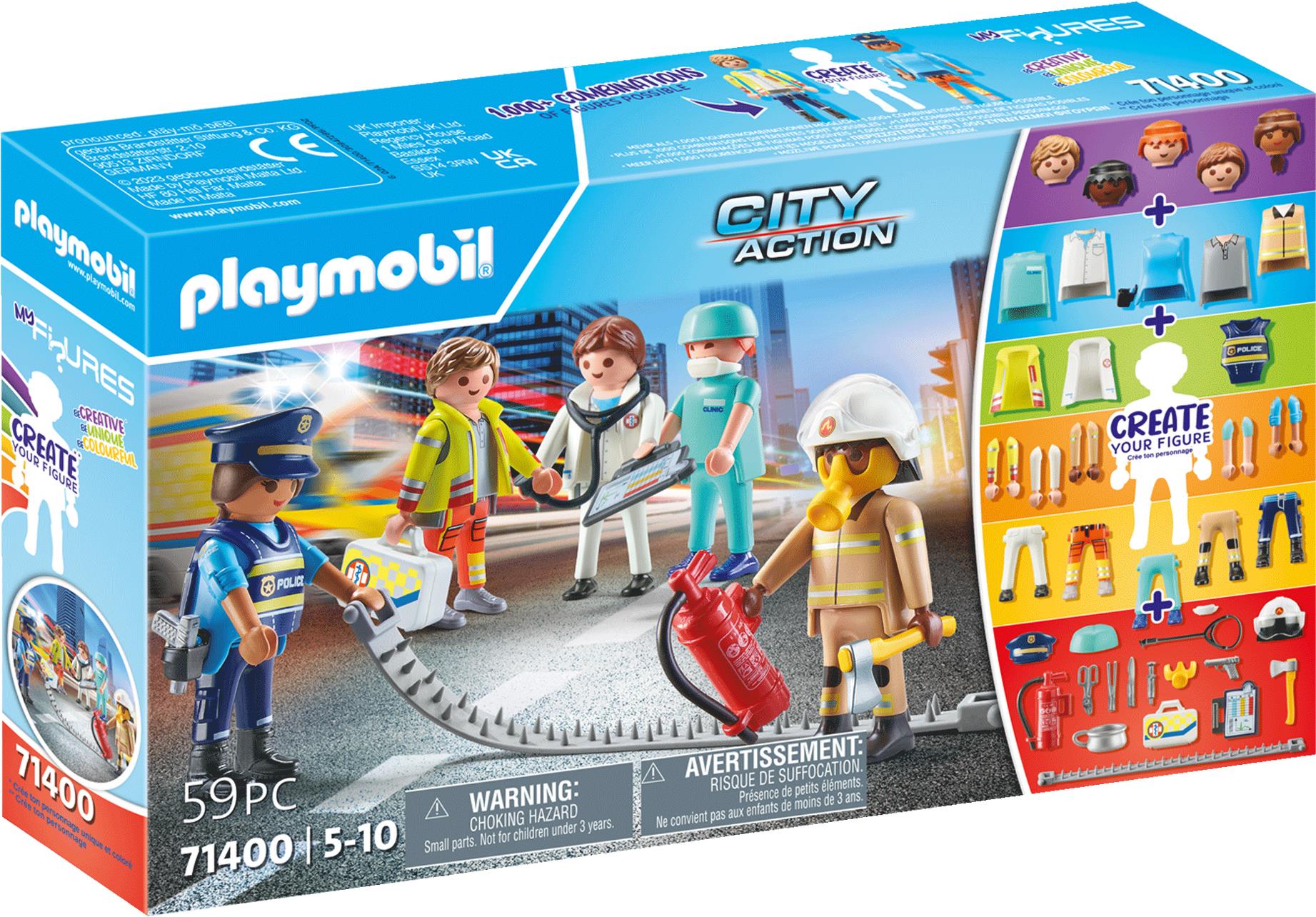 Playmobil City Action My Figures: Rescue. Empfohlenes Alter in Jahren (mind.): 5 Jahr(e), Produktfarbe: Mehrfarbig (71400)