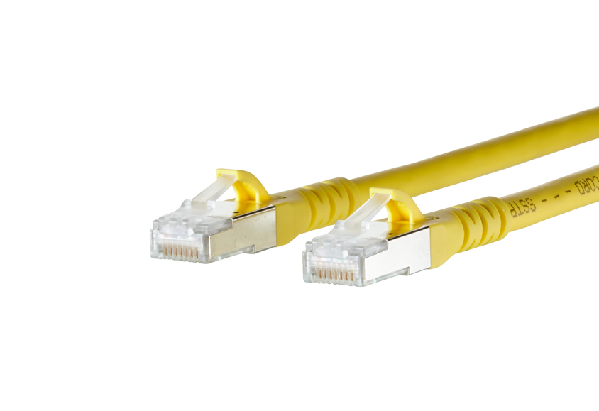 METZ CONNECT 1308452077-E Cat6a S/FTP (S-STP) Netzwerkkabel 2 m Gelb