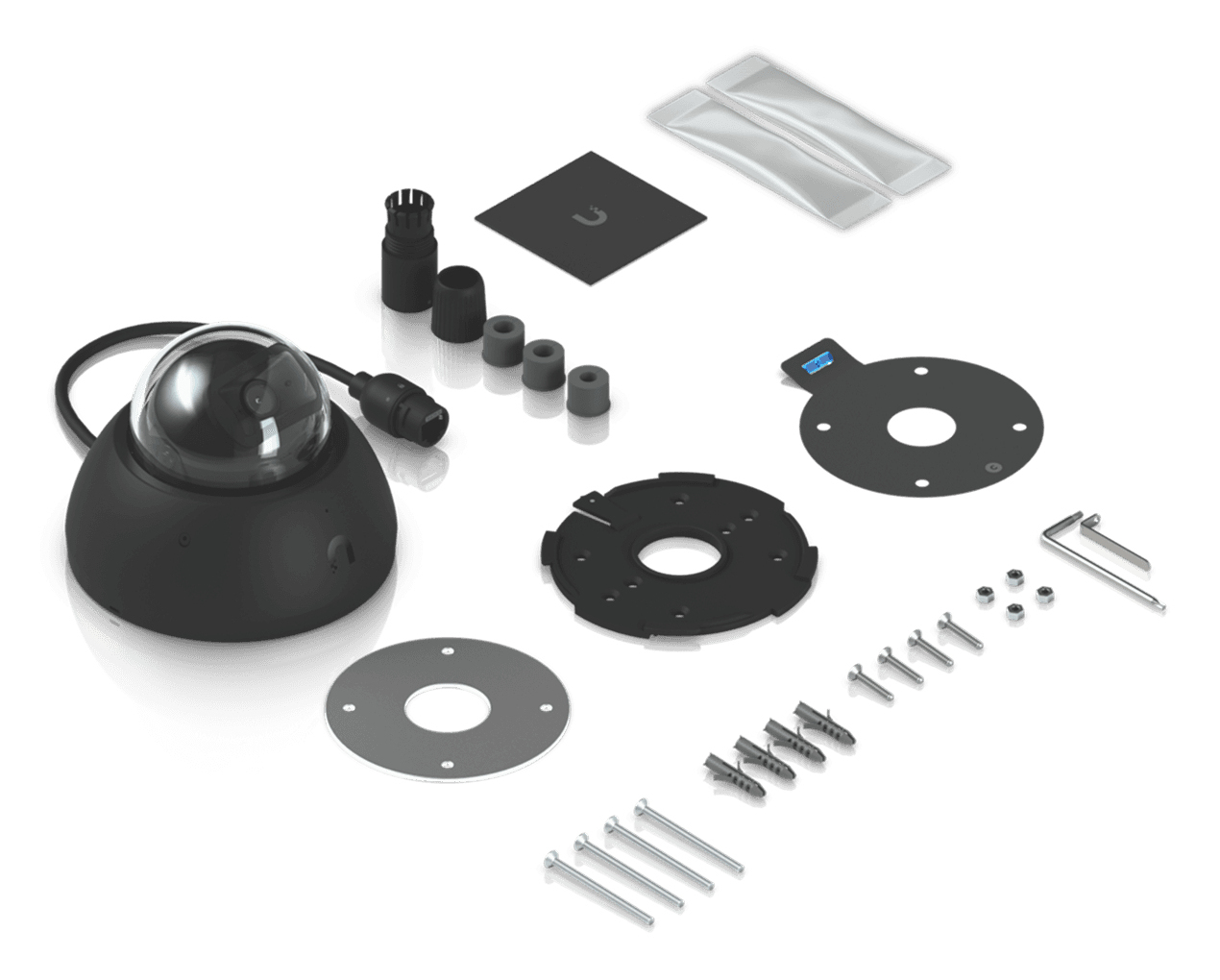 Ubiquiti UniFi AI Dome 4K Netzwerk-Überwachungskamera PoE GbE Schwarz