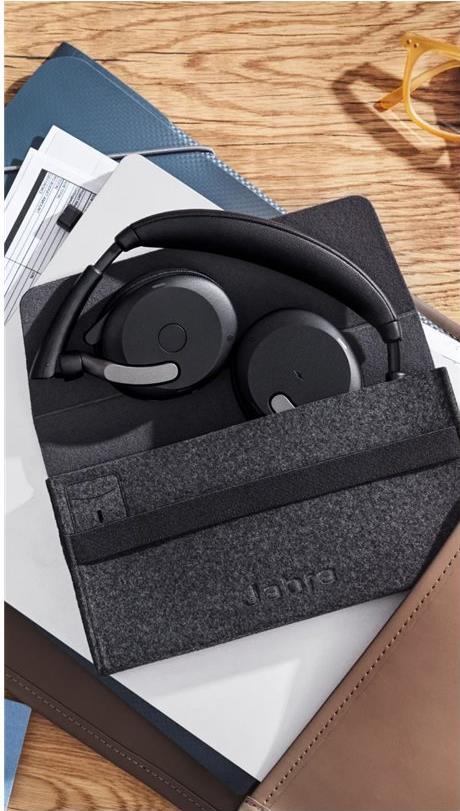 Jabra Evolve2 65 Flex UC Stereo Headset Kabellos Bluetooth ANC Schwarz