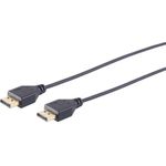 S/CONN maximum connectivity DisplayPort 1.2 Kabel, 4K, slim, 1,0m (10-49025)
