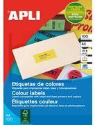 agipa Adress-Etiketten, 70 x 31 mm, grün für Inkjet-/ Laserdrucker und Kopierer, nicht ablösbar, - 1 Stück (119032)