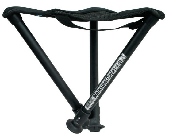 Walkstool Comfort 55XL Klapphocker 55 cm 225 kg Schwarz, Silber