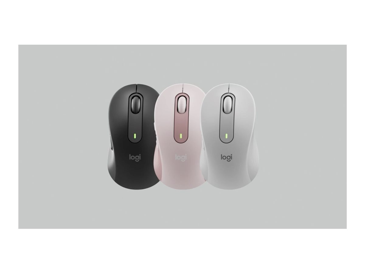 Logitech Signature M650 Large Maus 5 Tasten Bluetooth 2.4 GHz Off-White