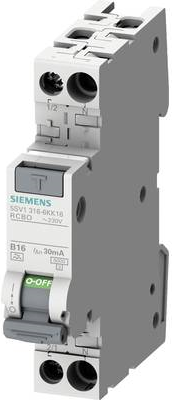 Siemens 5SV13167KK04 FI-Schutzschalter/Leitungsschutzschalter 2polig 4 A 0.03 A 230 V (5SV13167KK04)