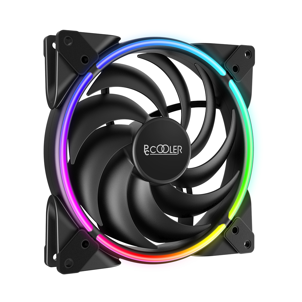 PCCOOLER Corona MAX 140mm FRGB Gehäuselüfter Schwarz