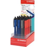 STABILO Tintenroller Palette, 16er Thekendisplay Strichstärke: 0,4 mm, mit Druckmechanik, Geltinte für - 1 Stück (268/16-01)
