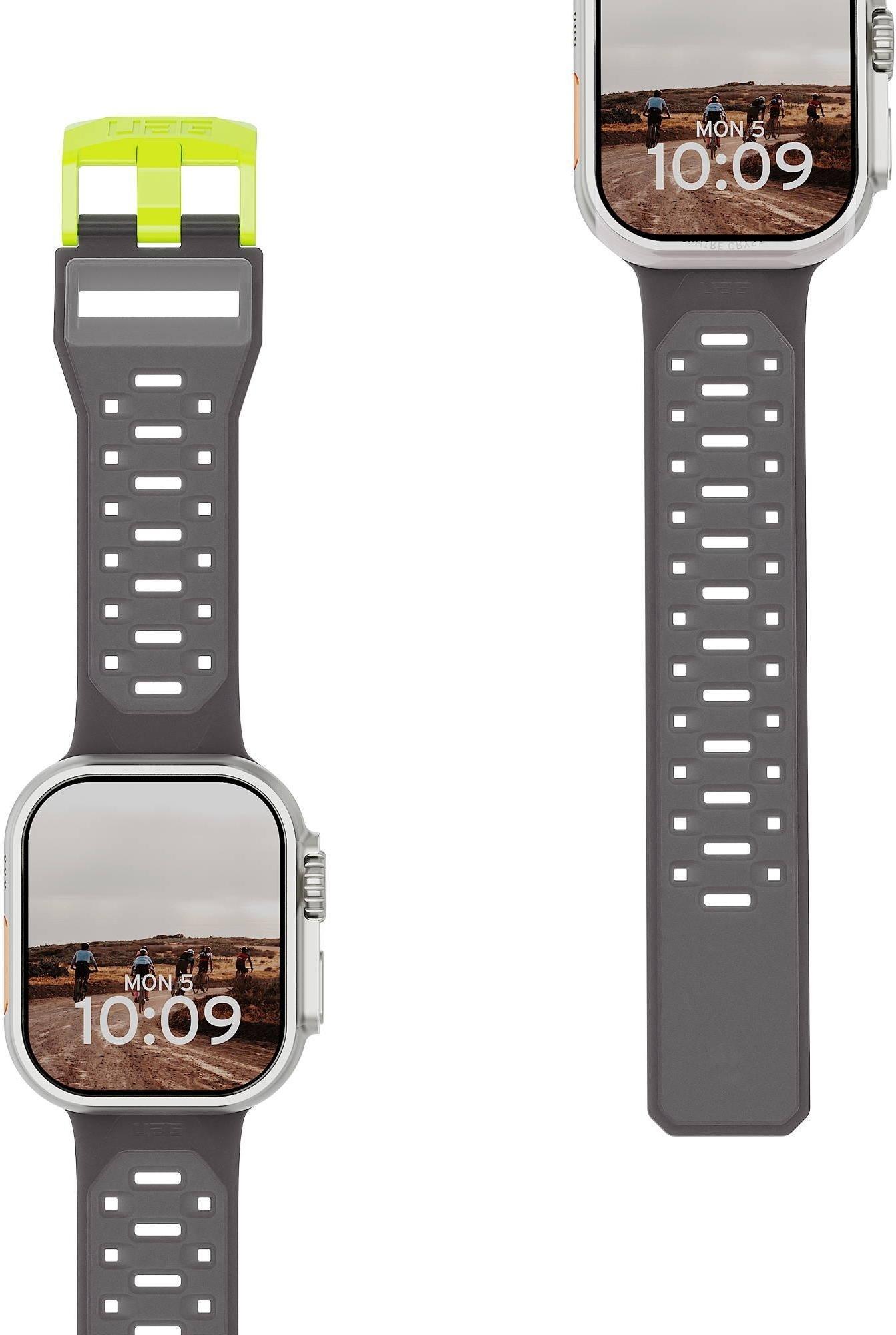 UAG Urban Armor Gear Civilian Strap | Apple Watch Ultra/44/45/46mm | smoke/active neon | 194002113B81 (194002113B81)