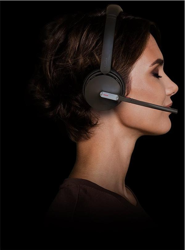 Yealink WH64 Mono UC Headset Kabellos On-Ear Bluetooth DECT USB-C Schwarz
