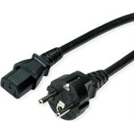 ROLINE Netzkabel CEE7/7 gerade+ IEC-C13 gerade 3m (19.08.1029)