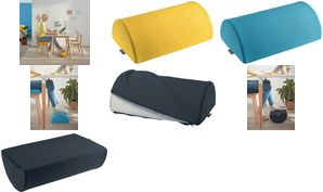 LEITZ Fußstütze Ergo Cosy, grau ergonomisch, mit weichem Kern & Stoffbezug, kann als - 1 Stück (5371-00-89)