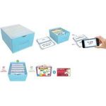 Oxford Lernkartei "Flashbox" Starterpack, pastellblau Karteikasten aus PP, (B)145 x (T)173 mm, 5 Trennwände, - 1 Stück (400182166)