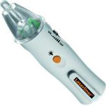 Laserliner 083.008A. Betriebsprinzip: Kontaktfrei, Überspannungskategorie: CAT III, AC Spannungsrange: 5 - 1000 V. Kompatible Batteriegrößen: AAA, Kompatible Batterietechnologien: Alkali, Batteriespannung: 1,5 V. Breite: 154 mm, Tiefe: 28 mm, Höhe: 32 mm (083.008A)