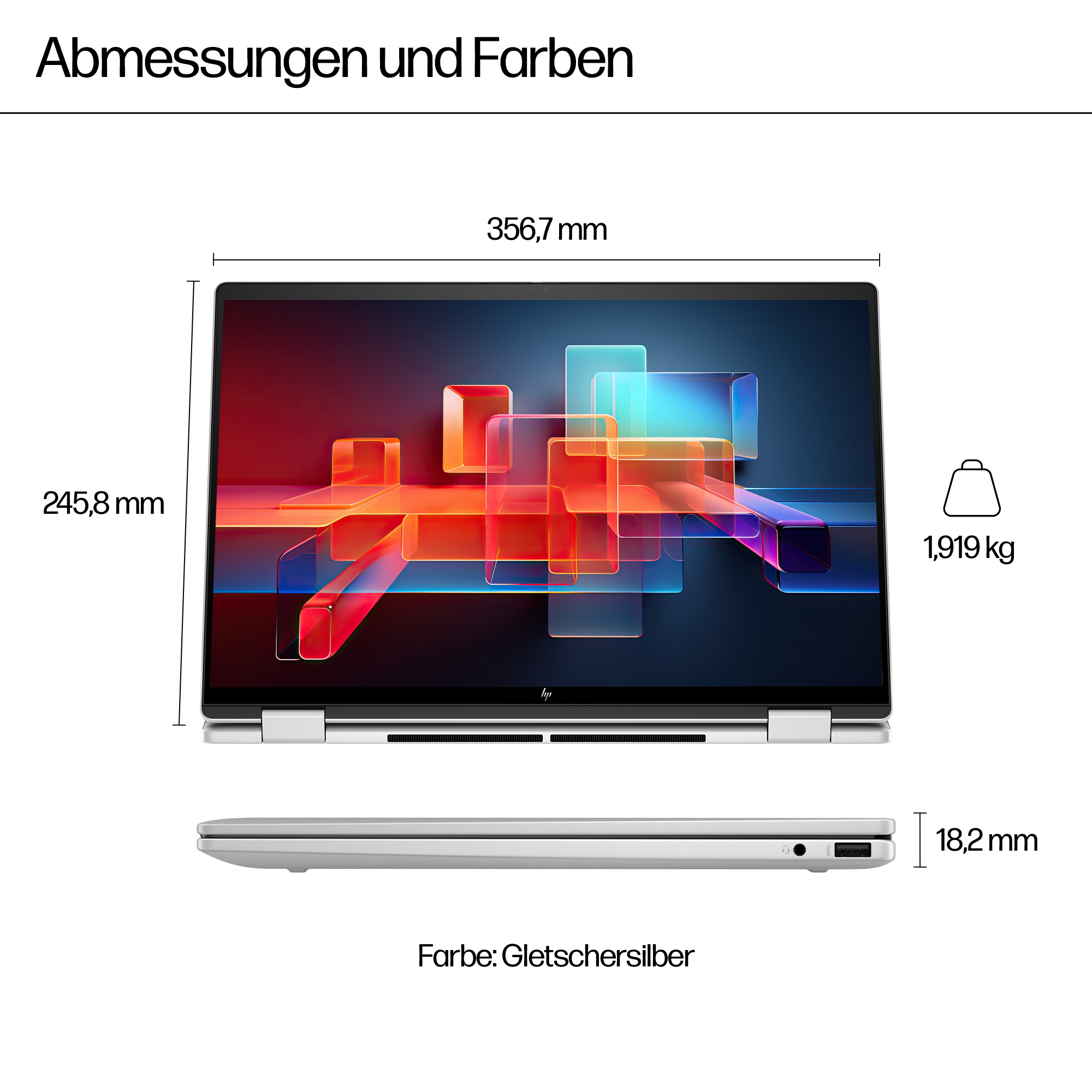 HP ENVY x360 16-ad0177ng 16" 2.8K OLED Touch AMD Ryzen 7 8840HS 16 GB RAM 1 TB SSD Silber