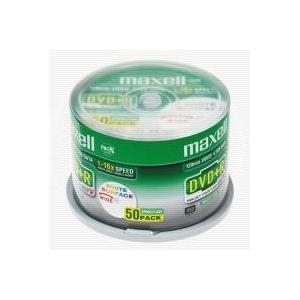 Maxell - 50 x DVD+R - 4.7GB 16x - bedruckbare Oberfläche - Spindel - Speichermedium (275702)