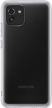 Samsung KDLab EF-QA036 - Hintere Abdeckung für Mobiltelefon - Thermoplastisches Polyurethan (TPU) - durchsichtig - für Galaxy A03 (EF-QA036TTEGEU)