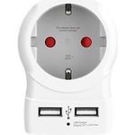 Skross 1500282 Zwischensteckdose mit USB Weiß (1500282)