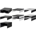 styro Aufbaueinheit styrodoc uno, 2 Fächer, schwarz/grau Sortierstation 1-breit / 2-hoch, Boden/Deckel: grau, - 1 Stück (268-1102.98)