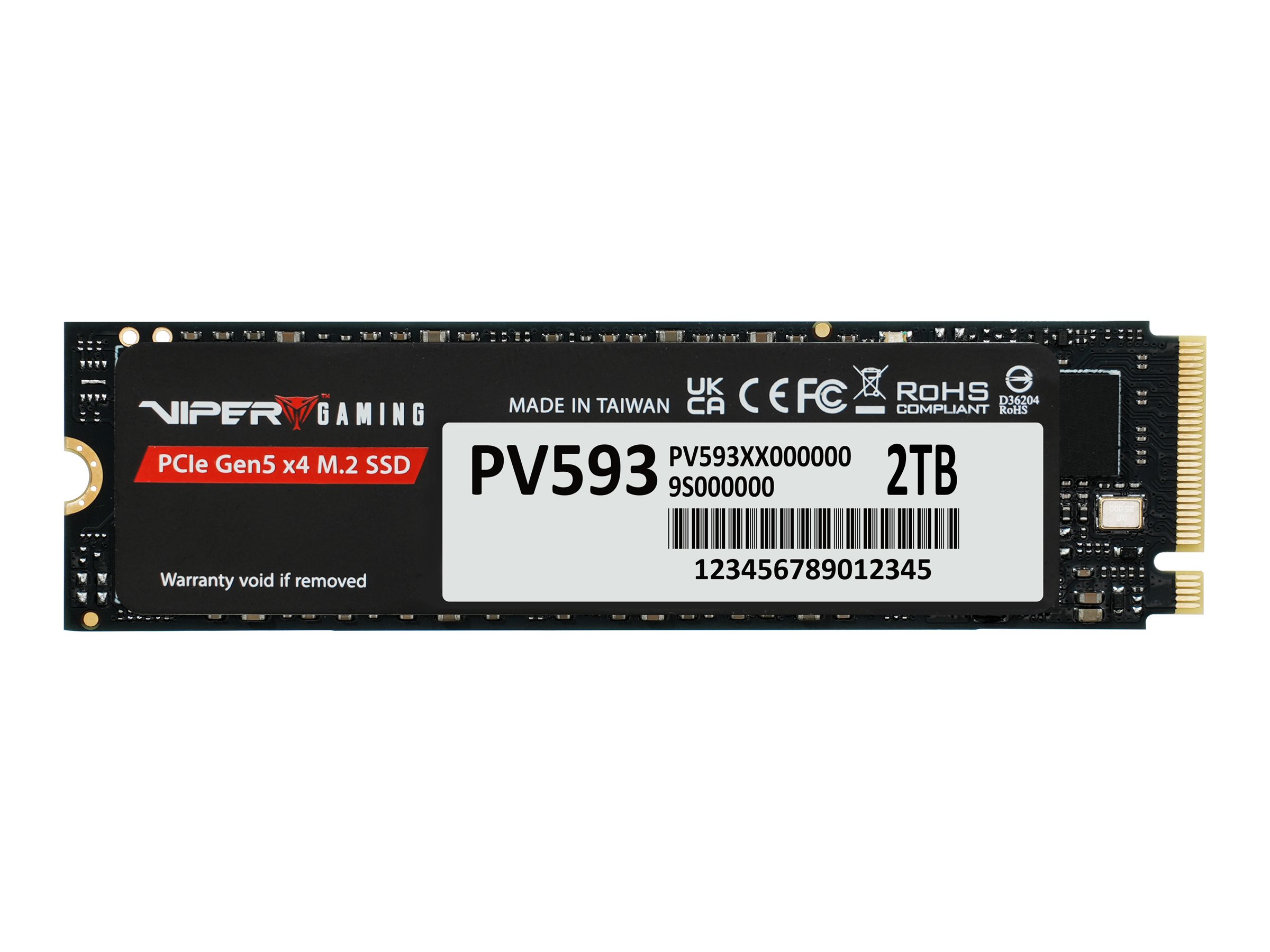 Patriot Viper Gaming PV593 2 TB SSD M.2 2280 PCIe Gen5 x4 NVMe
