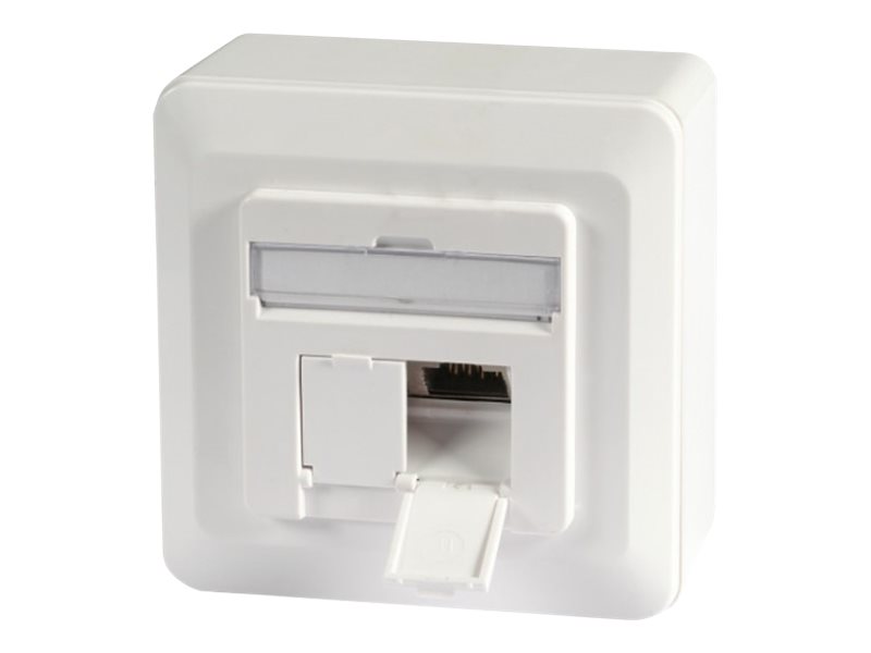 Helos Steckdosenauslass 2x RJ45 Pure White