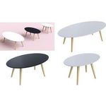 easyDesk Beistelltisch scandi TBS65.23.13 40x65cm buche/weiß (TBS65.23.13)