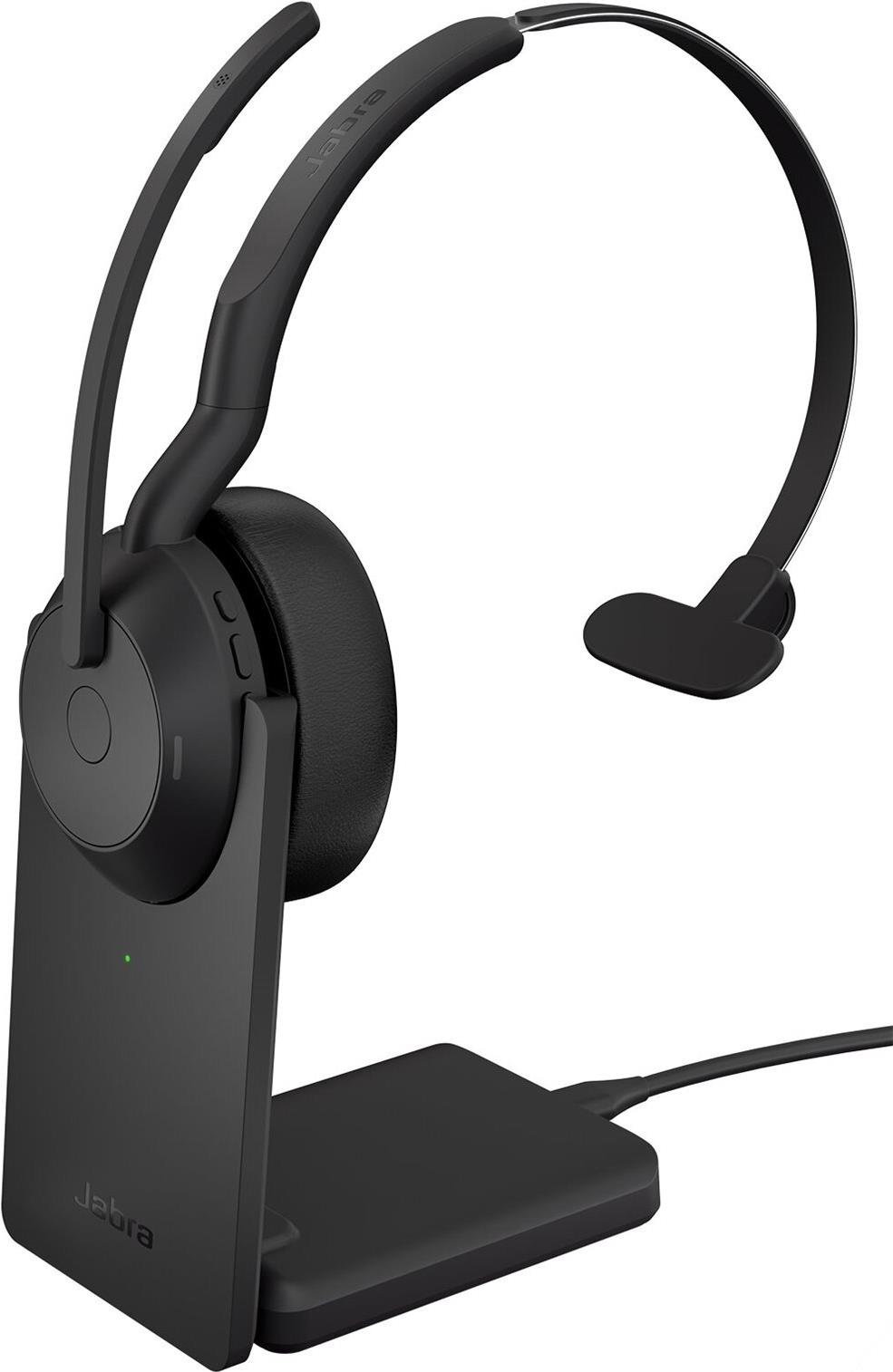 Jabra Evolve2 55 UC Mono On-Ear Headset Kabellos ANC USB-C Bluetooth Schwarz