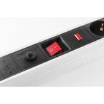 S/CONN maximum connectivity Alu Steckdosenleiste 6-fach mit Überlast- und Überspannungsschutz (09-20565)