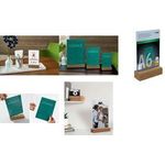 Sigel TA254 Tischaufsteller Verwendung für Papierformat: DIN A5 Glasklar, Holz 1 St. (TA254)