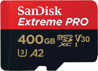 SanDisk Extreme PRO 400 GB MicroSDXC UHS-I Klasse 10 (SDSQXCD-400G-GN6MA)