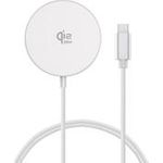 4smarts Kabelloses Ladegerät Qi2/MagSafe-kompat 25W 1.5m weiß (541709)