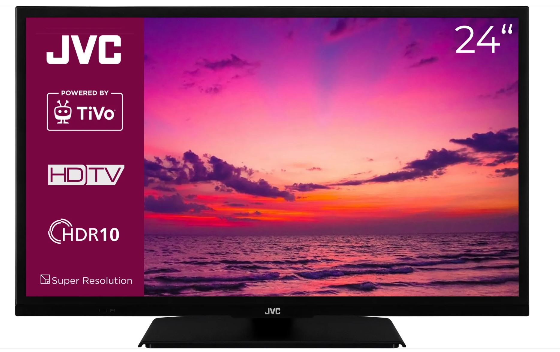 JVC LT-24VH5455 24 Zoll Fernseher Smart TV Powered by TiVo (HD-Ready, HDR, Triple-Tuner [Energieklasse E] (830177)