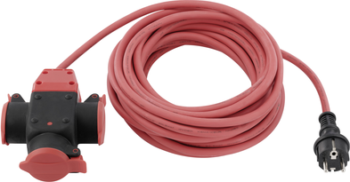 Sygonix SY-5806890 Strom Verlängerungskabel 16 A Rot 10.00 m H07RN-F 3G 1,5 mm² witterungsbeständig (SY-5806890)