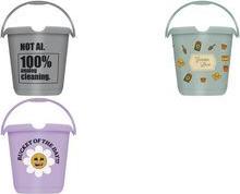 keeeper Deco-Putzeimer ilvie "Garden", rund, 10 Liter Farbe: soft green, mit Aufdruck, Material: PP, - 1 Stück (1260032034600)