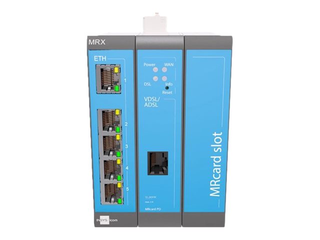 INSYS icom MRX MRX3 DSL xDSL-Router 5 Ports Blau, Grau