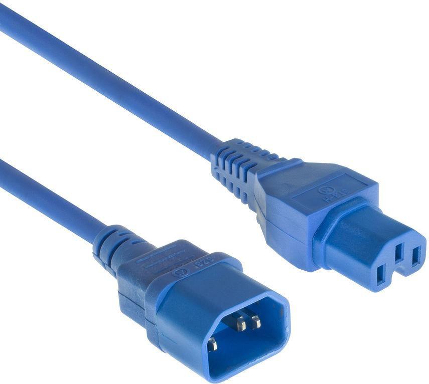 Microconnect PE1415B18 Stromkabel Blau 1,8 m C14-Koppler C15-Koppler (PE1415B18)