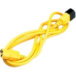 ROLINE 19.08.1532 Stromkabel Gelb 3 m IEC 320 (19.08.1532)