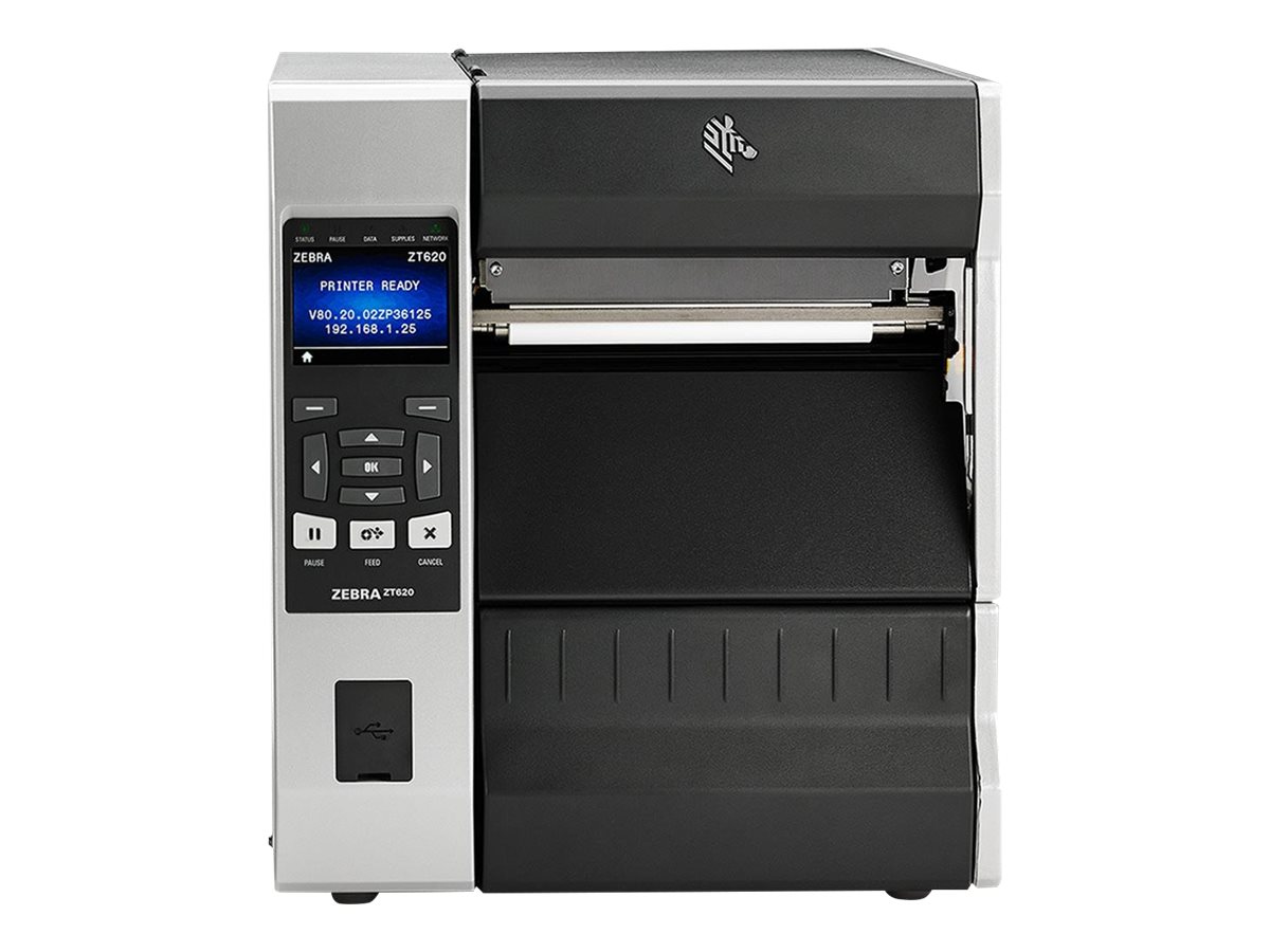 Zebra ZT620 Industrial Series Etikettendrucker 6" 300 dpi Thermodirekt / Thermotransfer Schwarz, Grau