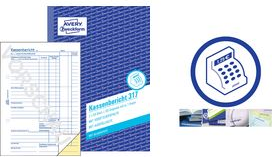 AVERY Zweckform Formularbuch Kassenbericht, SD, DIN A5 (1743)