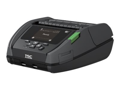 TSC Alpha-40L Mobiler Etikettendrucker Thermodirekt 203 dpi 127 mm/s Peeler Bluetooth 5.0 WLAN NFC Schwarz, Grau