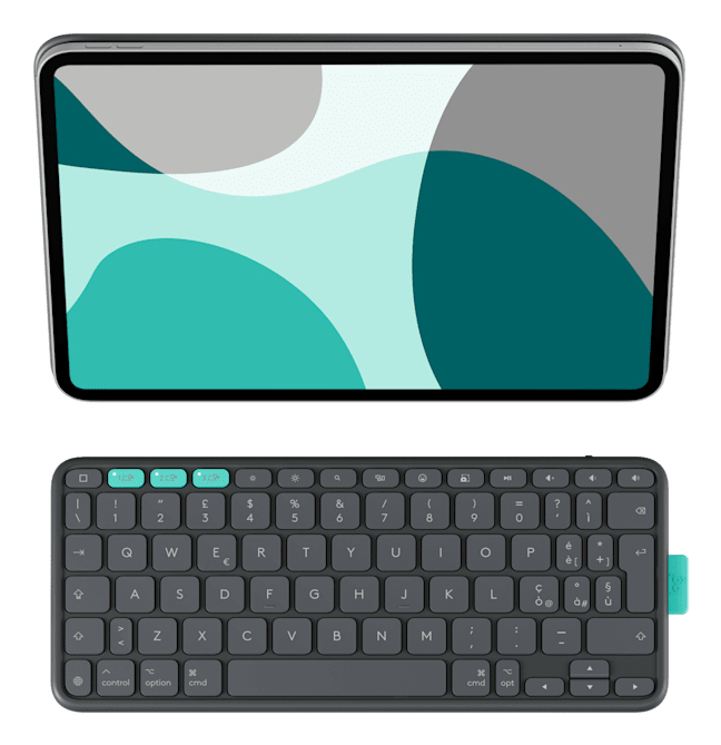 Logitech Flip Folio Tastatur und Foliohülle 11" Graphite