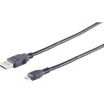 S-Conn 14-11055 USB Kabel 5 m USB 2.0 USB A Micro-USB B Schwarz (14-11055)