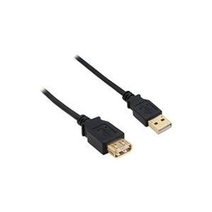 InLine USB 2.0 Verlängerung, vergoldete Kontakte - 1m (34610S)