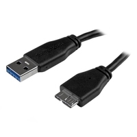 StarTech.com schlankes SuperSpeed USB3.0 A auf Micro B Kabel (USB3AUB3MS)