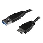 StarTech.com schlankes SuperSpeed USB3.0 A auf Micro B Kabel (USB3AUB3MS)