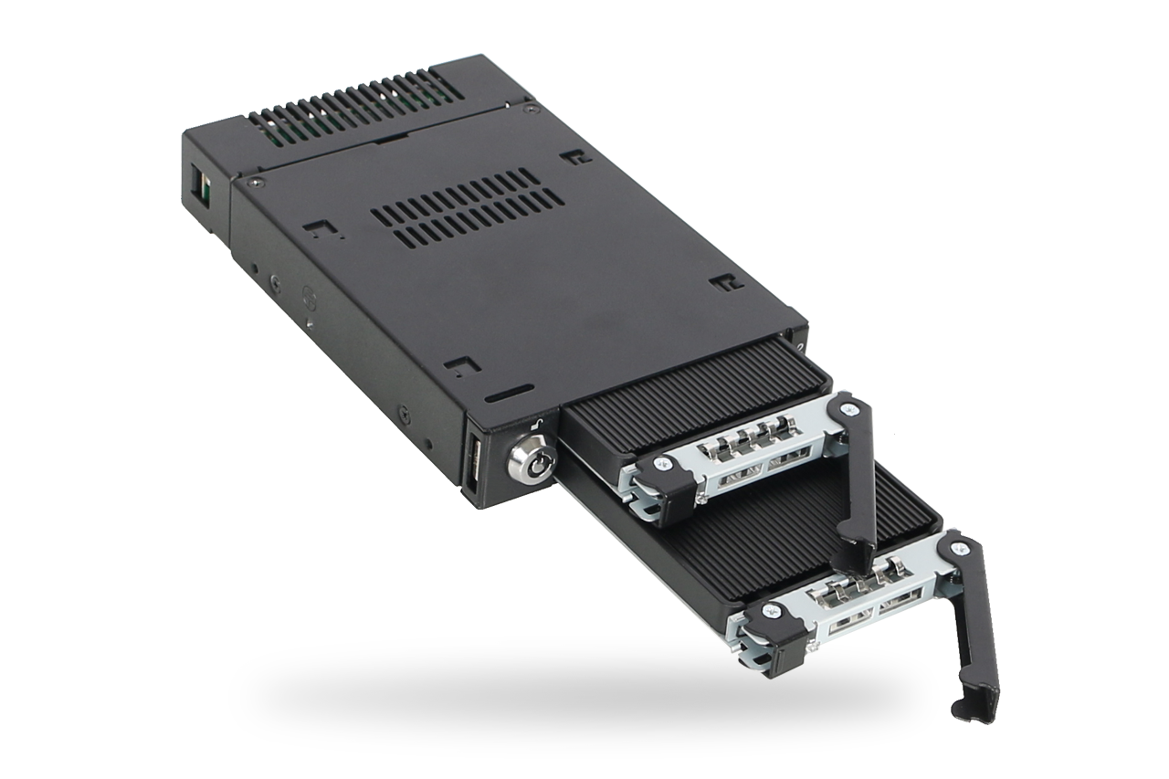 ICY Dock ToughArmor MB834M2K-B Wechselrahmen 2x M.2 NVMe U.2 Schwarz