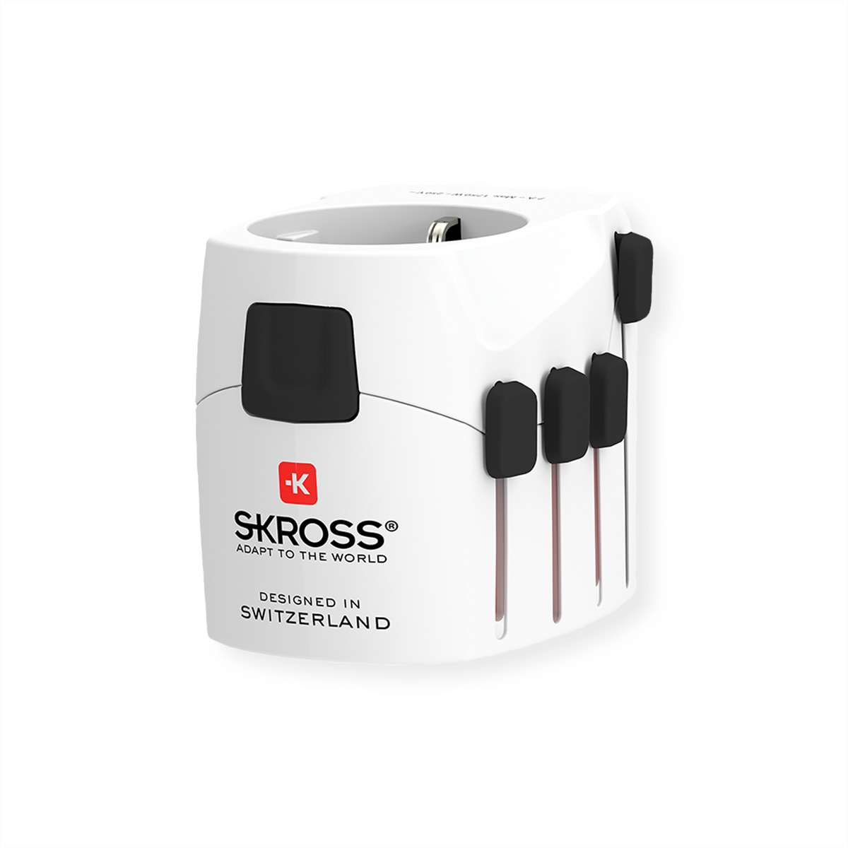 SKROSS World Adapter Pro Reiseadapter 7 A 100–250 V AC Weiß