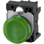 Siemens Meldeleuchte flach Grün 24 V/AC, 24 V/DC SIRIUS ACT 3SU1102-6AA40-1AA0 1 St. (3SU1102-6AA40-1AA0)