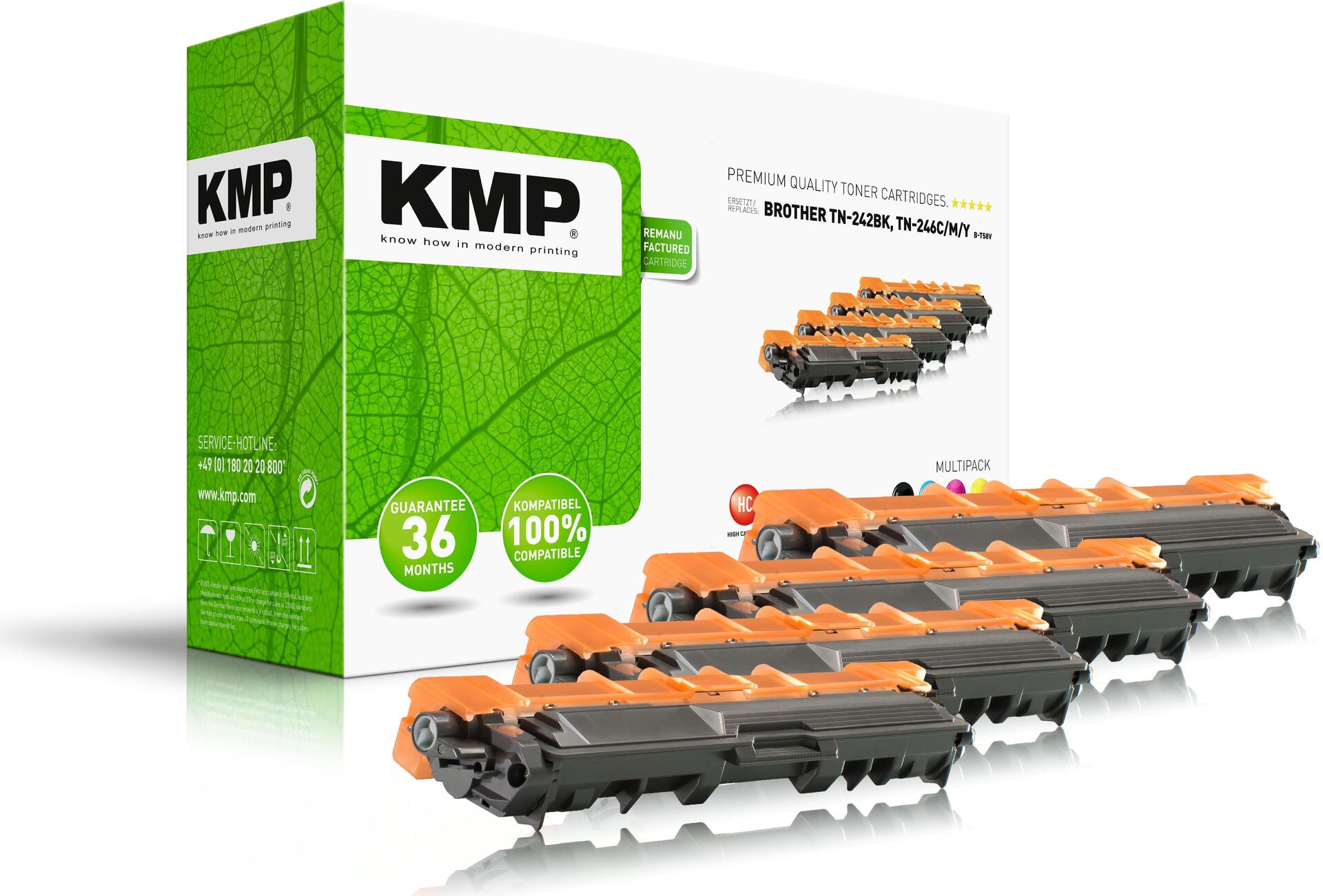 KMP MULTIPACK B-T58V Tonerkartusche 4 Stück(e) Kompatibel Schwarz (1248,3005)