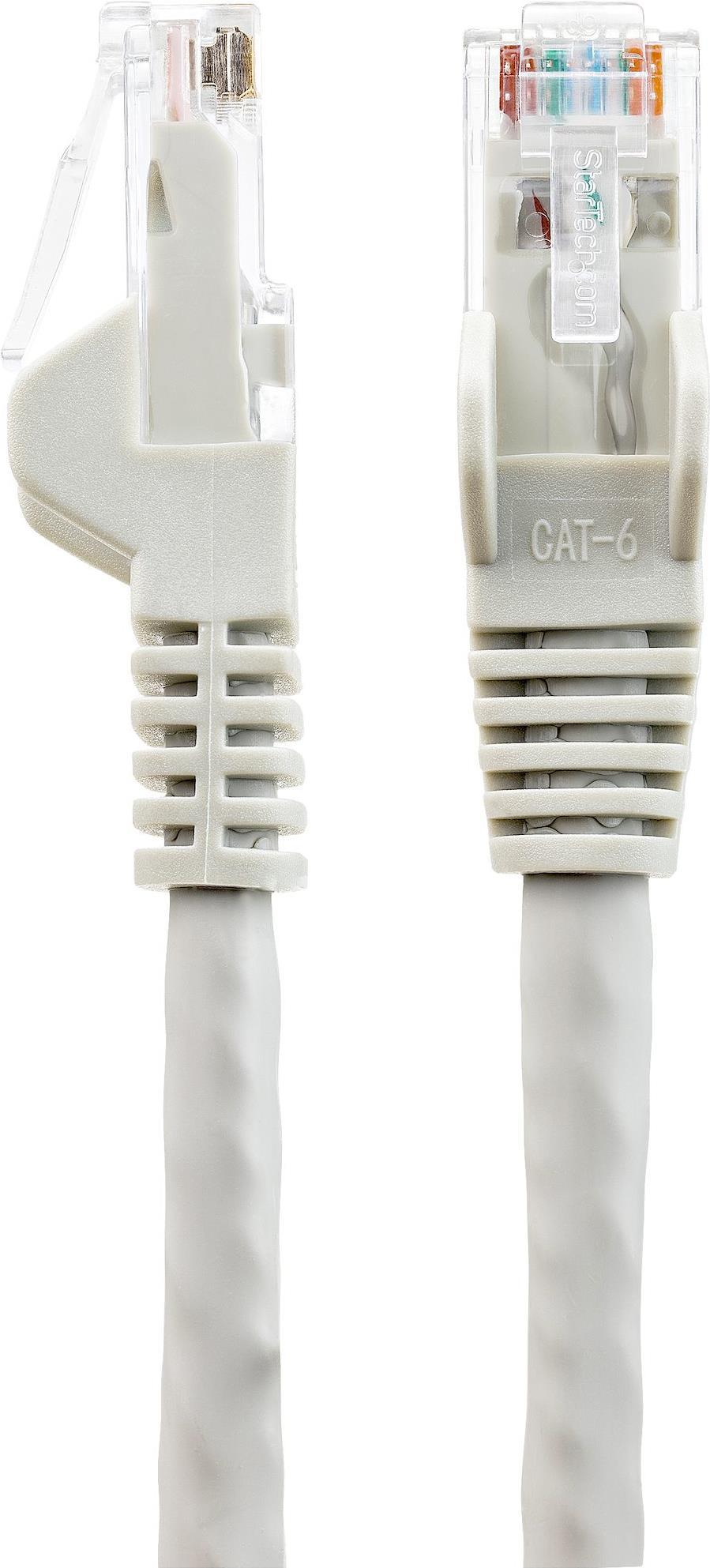 StarTech.com 7m LSZH CAT6 Ethernet Cable, 10 Gigabit Snagless RJ45 100W PoE Network Patch Cord with Strain Relief, CAT 6 10GbE UTP, Grey, Individually Tested/ETL, Low Smoke Zero Halogen (N6LPATCH7MGR)
